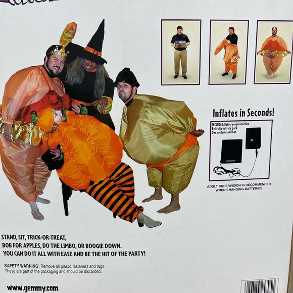 Inflatable sumo wrestler costume generous large one size. - Picture 4 of 4